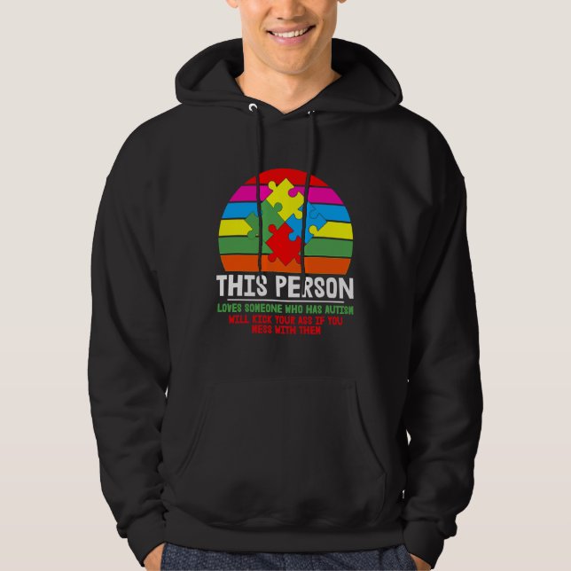 Moletom Essa Pessoa Ama Alguém Que Tem Autismo (Frente)