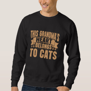 Moletom Esse Coração Grandmau2019s pertence à vovó de gato