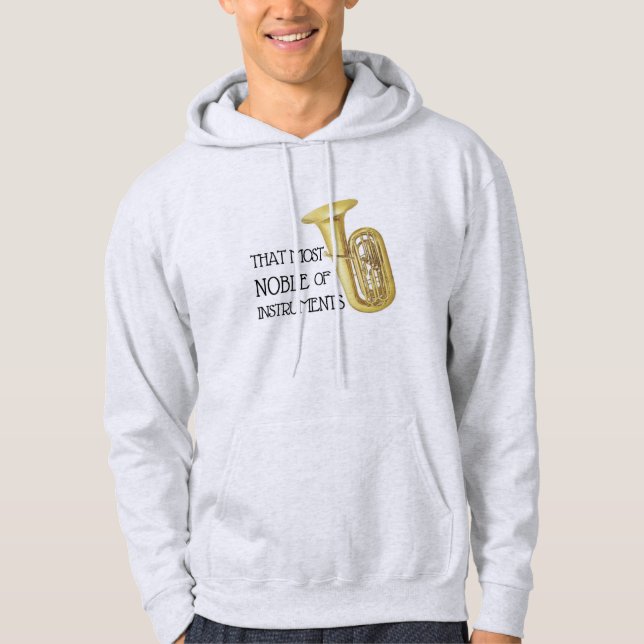 Moletom Esse o mais nobre dos instrumentos - Hoodie da (Frente)