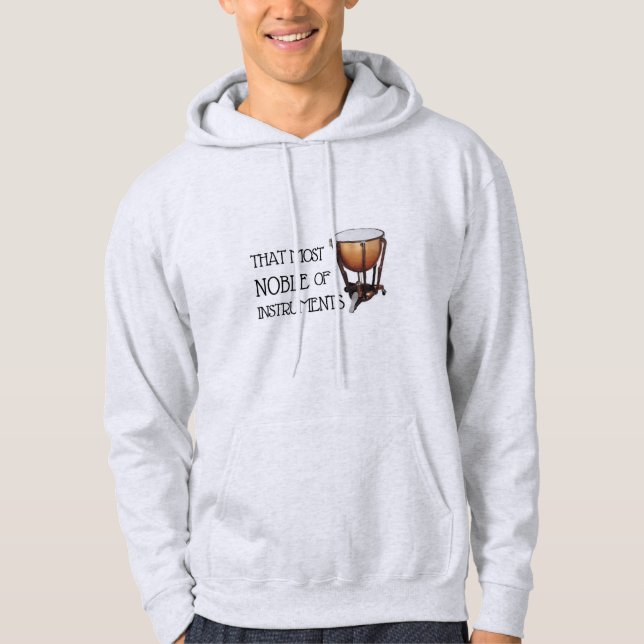 Moletom Esse o mais nobre dos instrumentos - Hoodie do (Frente)