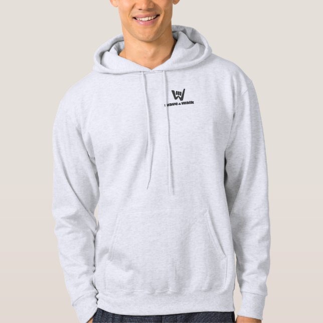 Moletom Essencial com Logo Preto Wave and Walk (Frente)