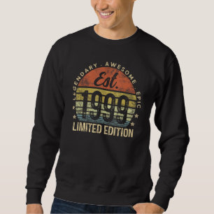 Moletom Est 1999 Limited Edition 26th Birthday Vintage 26