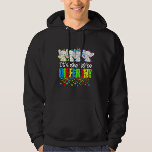 Moletom Está Bem Ser Diferente Do Autismo Do Elefante Queb