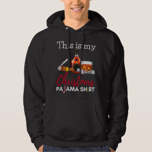 Moletom Esta É Minha Bebida de Bourbón de Pijama de Natal