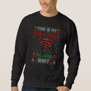 Moletom Esta É Minha Libélula De Natal Pijama Luzes De Nat