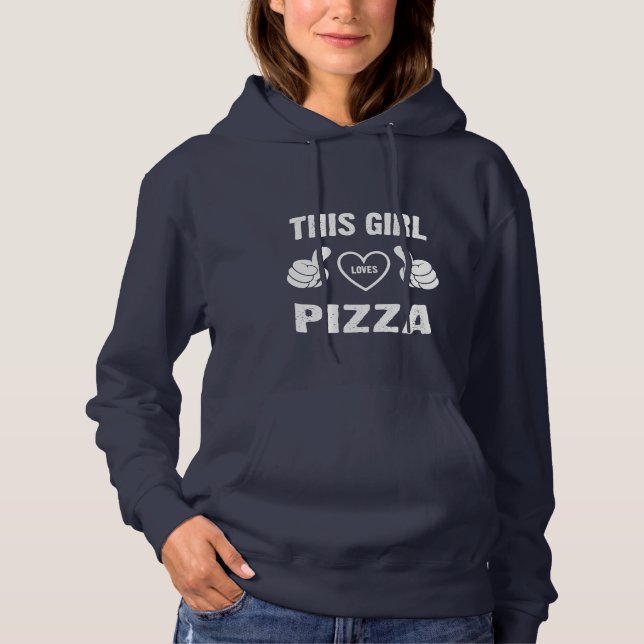 MOLETOM ESTA GAROTA AMA PIZZA (Frente)