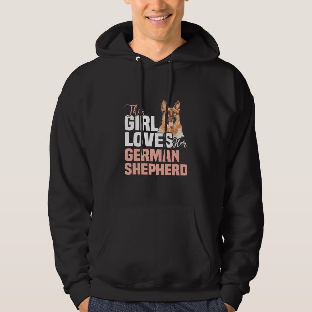 Moletom Esta Menina Ama O German shepherd (Frente)