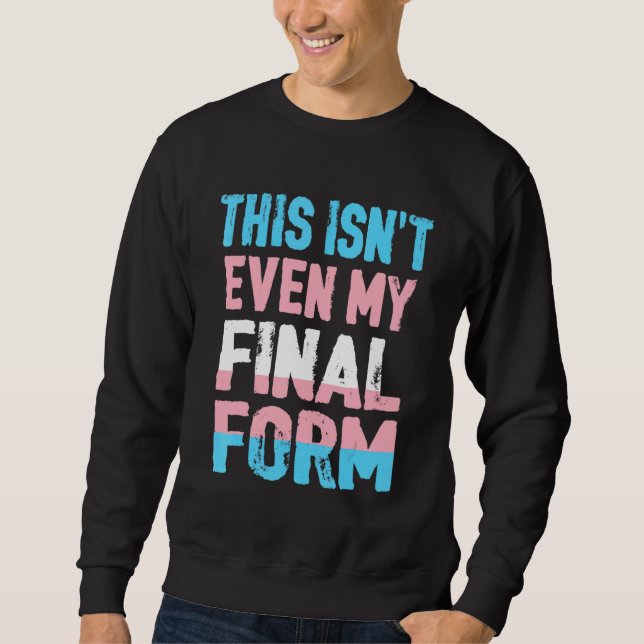 Moletom Esta nem é a minha forma final de transgênero Lgbt (Frente)