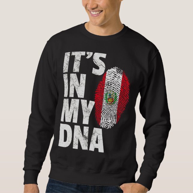 Moletom Está no meu DNA, Peru, Bandeira Souvenir (Frente)