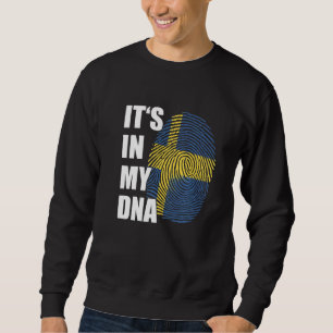 Moletom Está no meu orgulho de Suecia de DNA, Bandeira sue