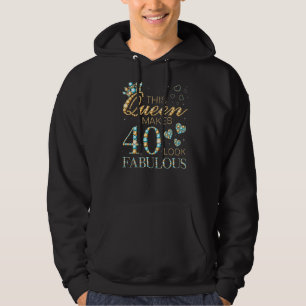 Moletom Esta Rainha Faz 40 Parecidos aniversário de 40 ano