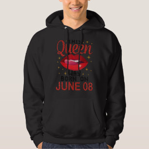 Moletom Esta Rainha Foi Nascer Em 8 De Junho Feliz Anivers