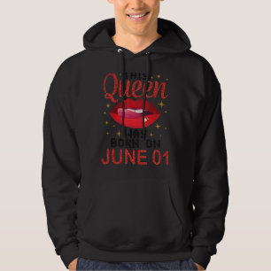 Moletom Esta Rainha Foi Nascer No Dia 01 De Junho Feliz An