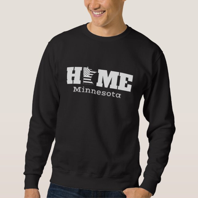 Moletom Estado de origem do Minnesota patriótico (Frente)