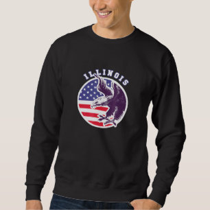 Moletom Estado do Orgulho Eagle Patriot Veteran Americano