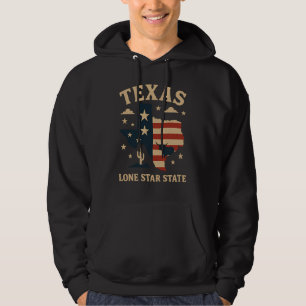 Moletom Estado do Texas Lone Star - Símbolo de Força e Ide