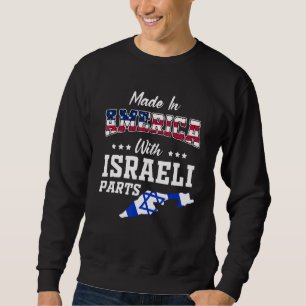 Moletom Estados Unidos Israel Partes Israel Mapa EUA Bande