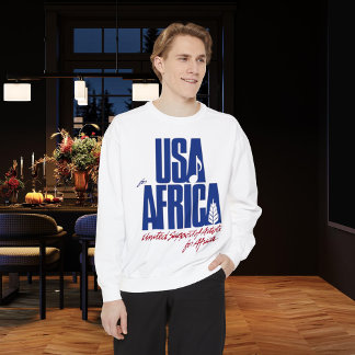 Moletom Estados Unidos pela África Remake of iconic 80s