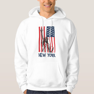 Moletom Estátua da Liberdade Nova York NY EUA Bandeira Ame