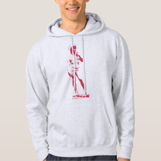 Moletom Estátua: Digam a palavra F — Impressão rosa Hoodie