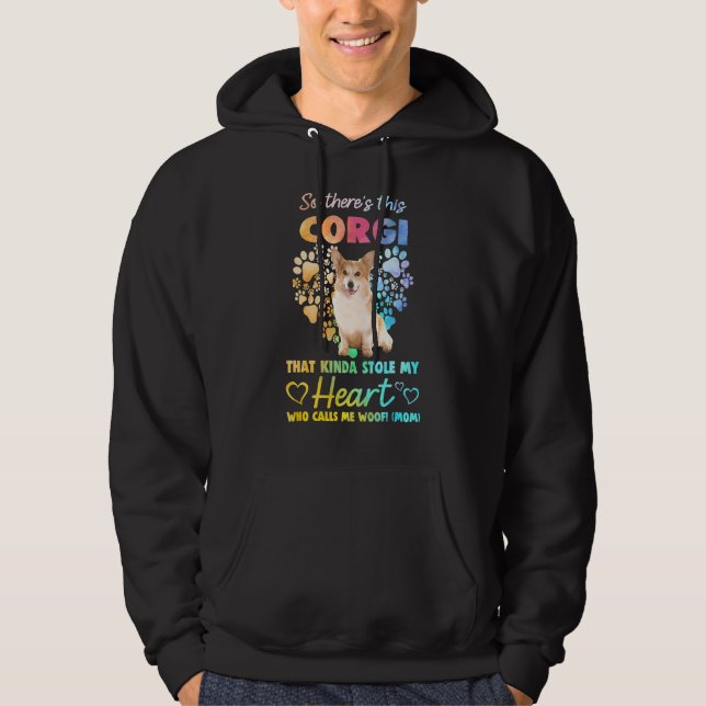Moletom Este Corgi Que Me Chama De Woof (Mãe) (Frente)