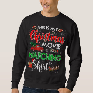 Moletom Este é meu filme de Natal assistindo com o caminhã