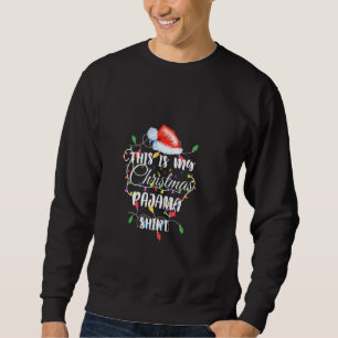 Moletom Este É Meu Natal Pajama Xmas Luz Engraçada Holi