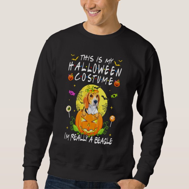 Moletom Este é o meu disfarce de Halloween, na verdade sou (Frente)