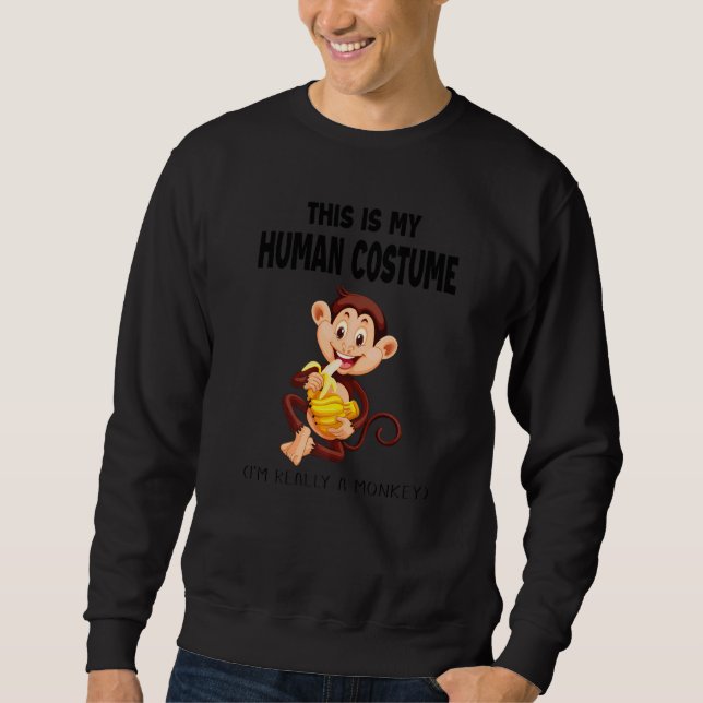 Moletom Este é o meu disfarce de humano, na verdade sou um (Frente)