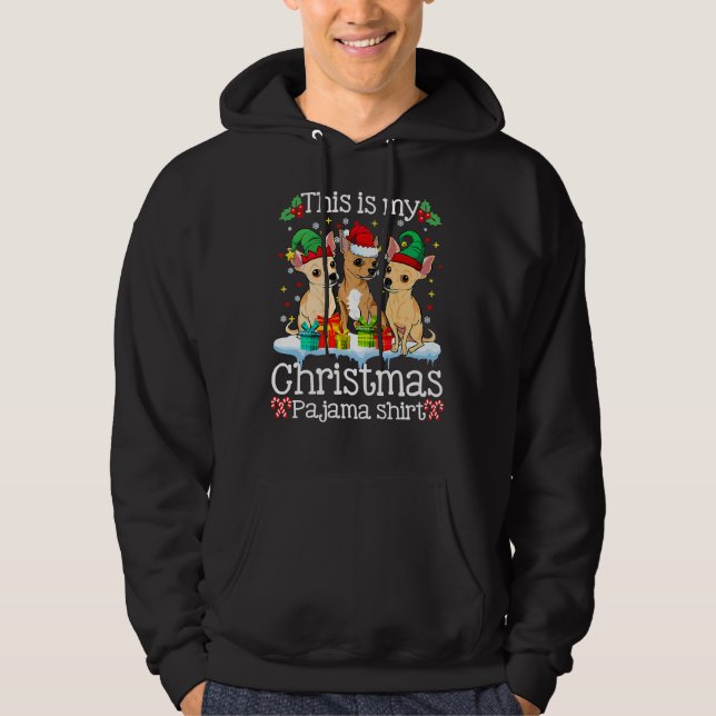 Moletom Este É O Meu Natal Pajama Chihuahua (Frente)