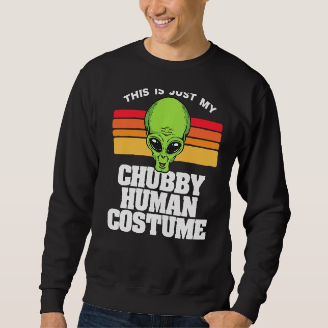 Moletom Este É Só O Meu Chubby. Figurino Humano Engraçado  (Frente)