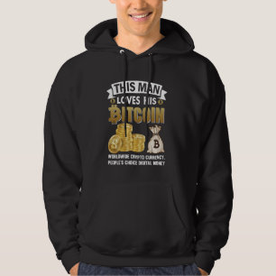 Moletom este homem ama seus Bitcoins Nakamoto HODL Fiat di