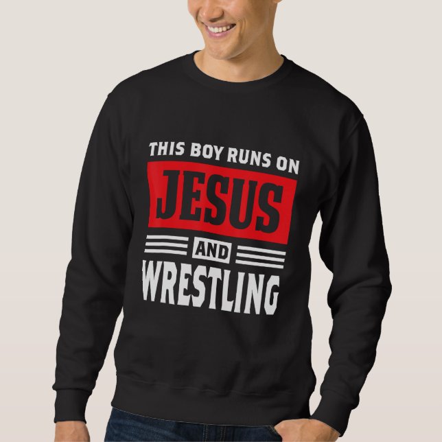 Moletom Este Rapaz Funciona Com Jesus E Luta Cristão Gif (Frente)