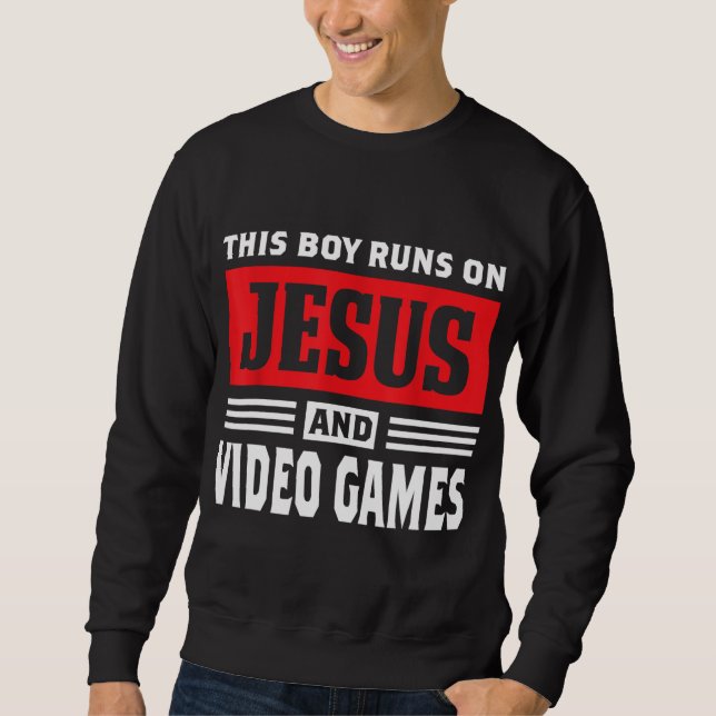 Moletom Este Rapaz Funciona Com Jesus E Videos games Chris (Frente)
