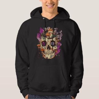 Moletom Estética Goblincore. Grunge Moon Crystals Mushroo