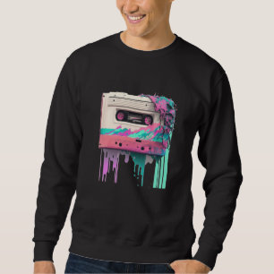 Moletom Estética Vaperwave Glitch Fita Cassete Retrowave