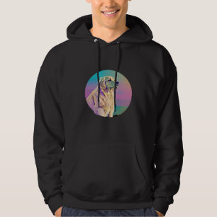Moletom Estética Vaporwave Retrowave do Golden Retriever