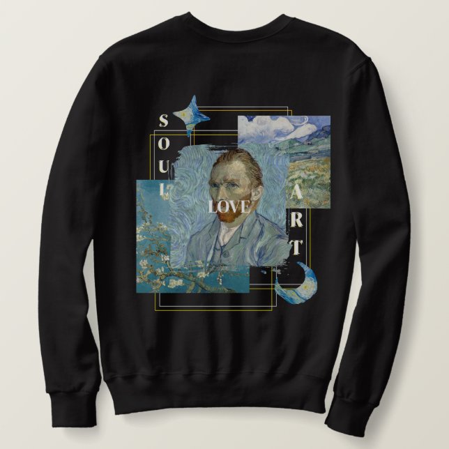 Moletom Estético Vincent Van Gogh  (Verso do Design)