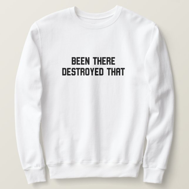 Moletom Esteve Lá Destruiu Isso (Frente do Design)