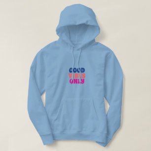 Moletom Estilo: Capuz de adulto (Azul claro vívido)