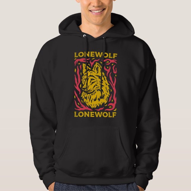 Moletom Estilo de Lonewolf do rouco (Frente)
