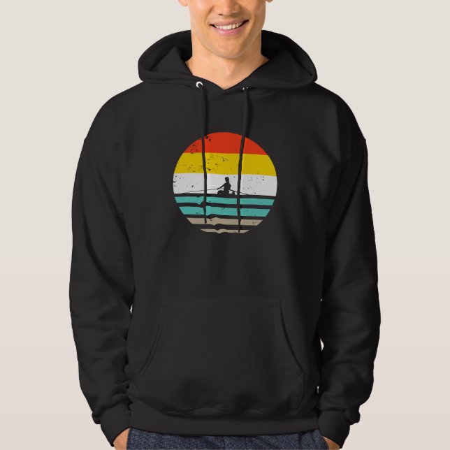 Moletom Estilo de Retro Removendo Equipe de Barco Engraçad (Frente)