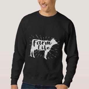 Moletom Estilo de Vaca Coca-Cola do Gráfico da Vida fazend