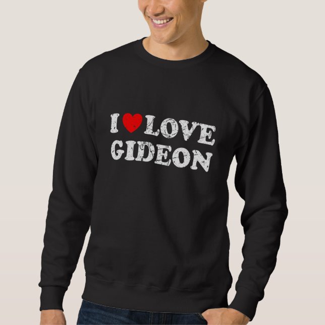 Moletom Estilo Gastaçado Grunge Angustiado Eu Amo Gideon (Frente)