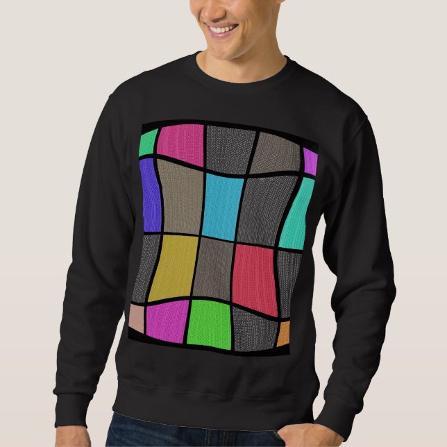 Moletom Estilo Mondrian Incrível Design (Frente)