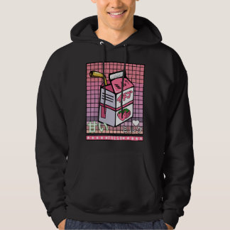 Moletom Estilo Otaku Japonês dos Anos 90 Bebida de Leite J