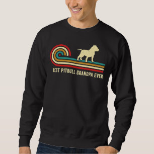 Moletom Estilo Retro Pitbull Vovô Pittie Avô Pit Bul