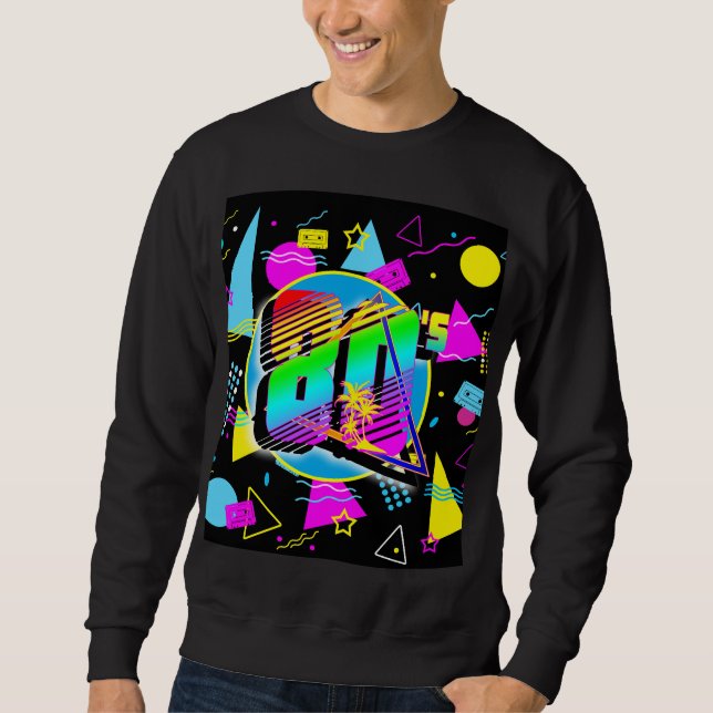 MOLETOM ESTILO RETRÔ VINTAGE DOS ANOS 80 (Frente)