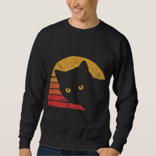 Moletom Estilo Vintage Oitava Gato Design de Retro Distant
