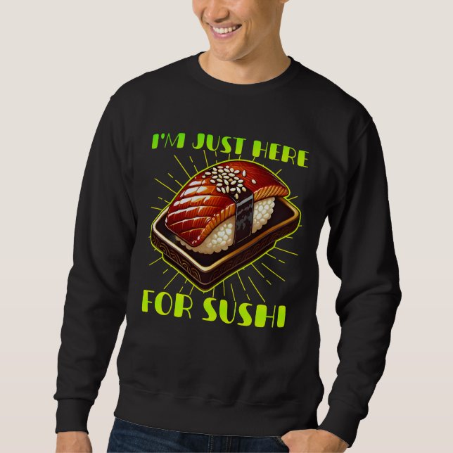 Moletom estou aqui para sushi (Frente)